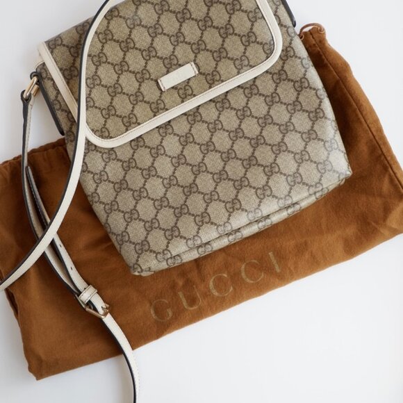 Authentic Preowned Gucci White GG Canvas Crossbody Bag - Picture 15 of 16